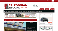 Desktop Screenshot of caledonianrecord.com