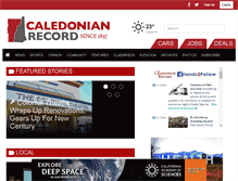 Tablet Screenshot of caledonianrecord.com
